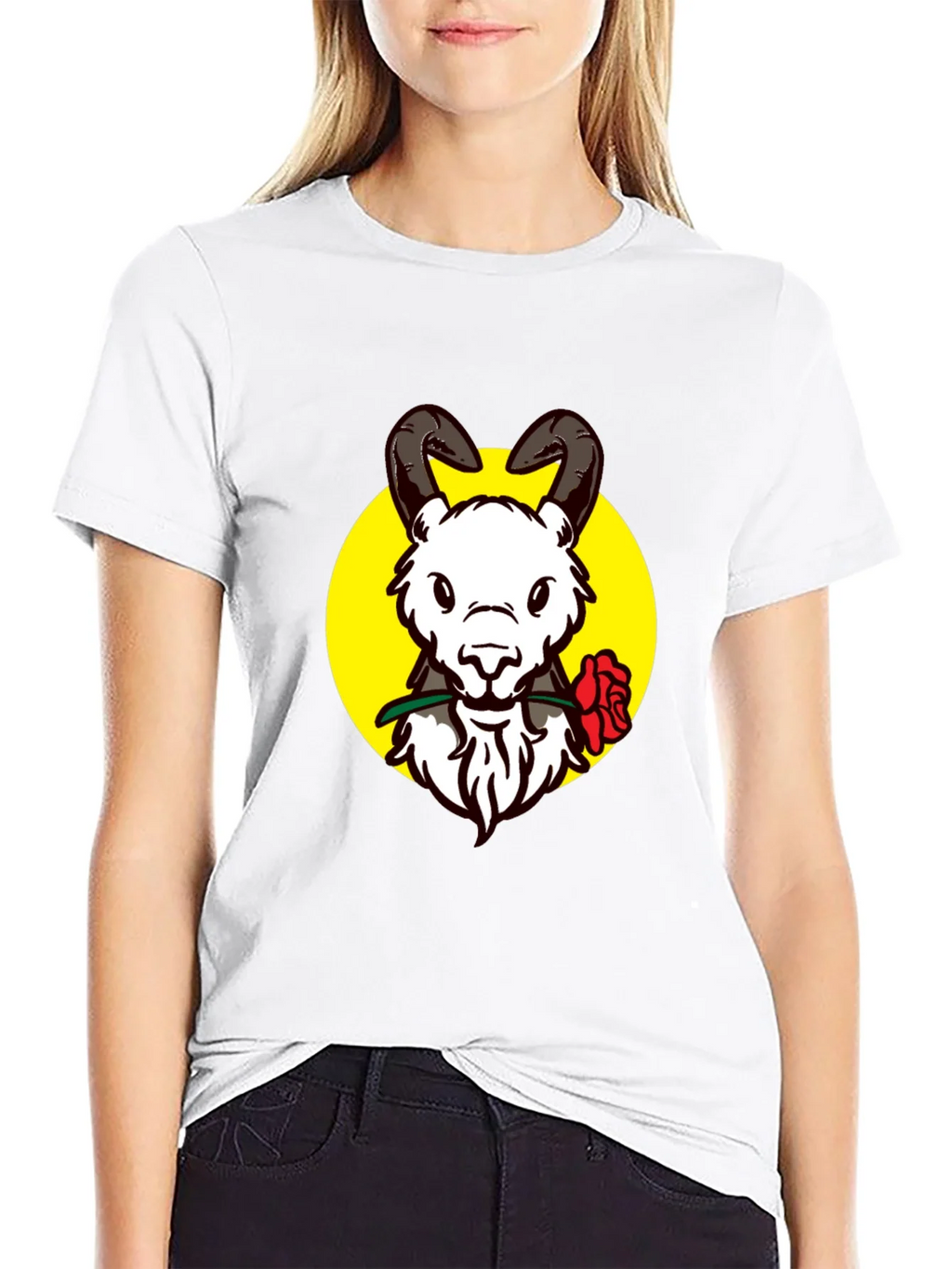 Ram Rose Graphic Tee - Stylish Black T-Shirt product image 8