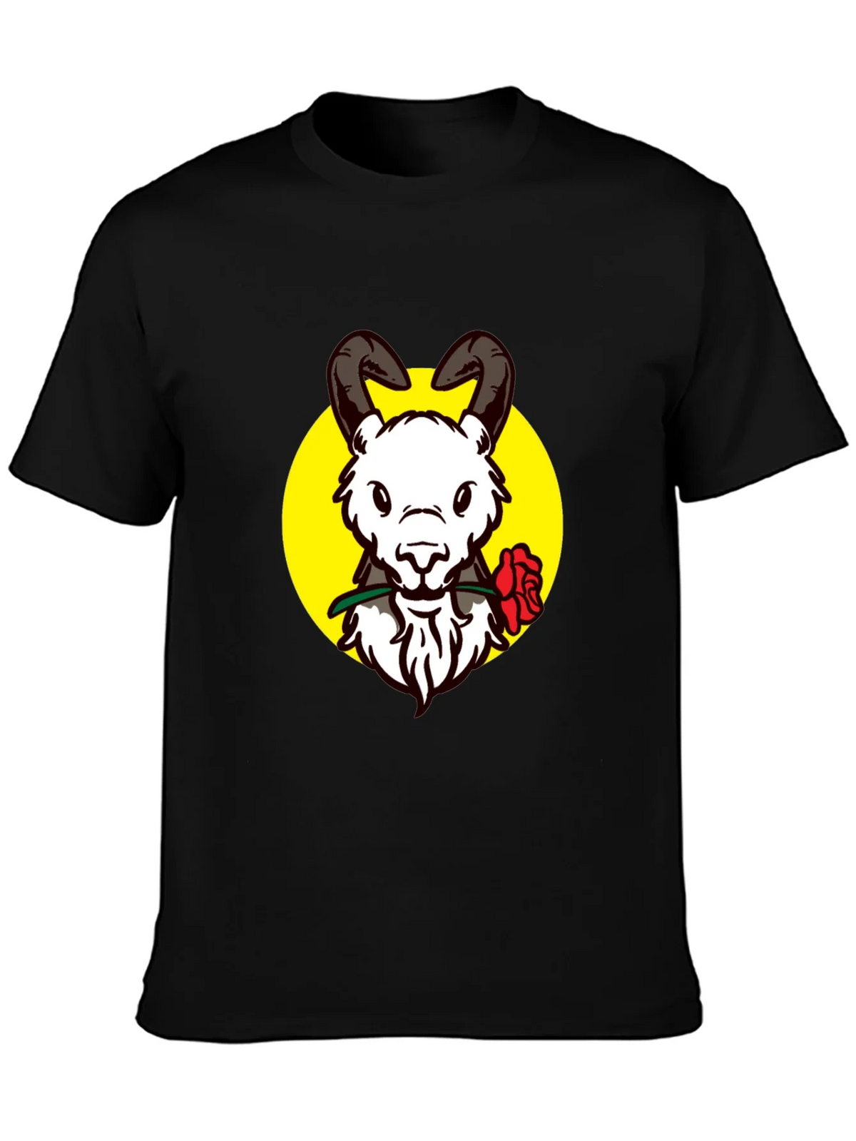 Ram Rose Graphic Tee - Stylish Black T-Shirt product image 3