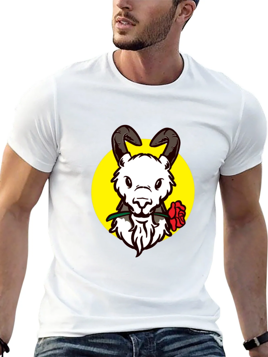 Ram Rose Graphic Tee - Stylish Black T-Shirt product image 12