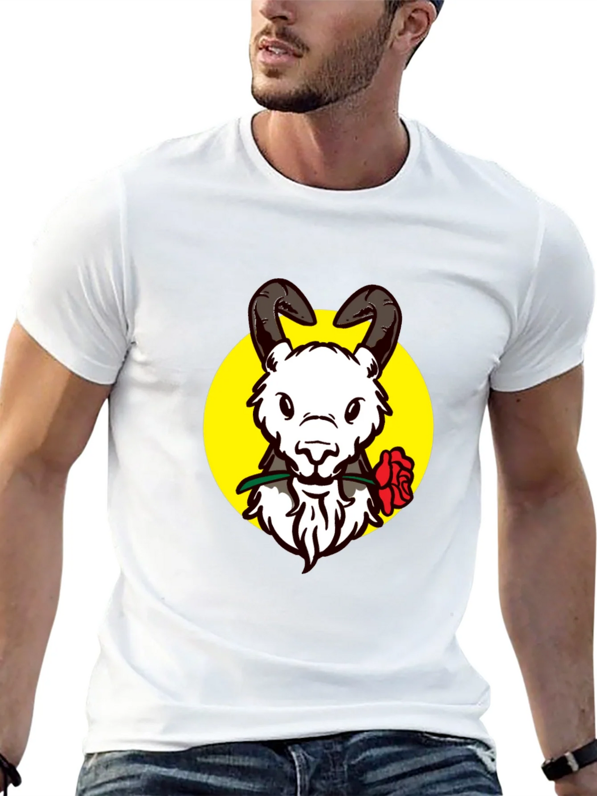 Ram Rose Graphic Tee - Stylish Black T-Shirt product image 12