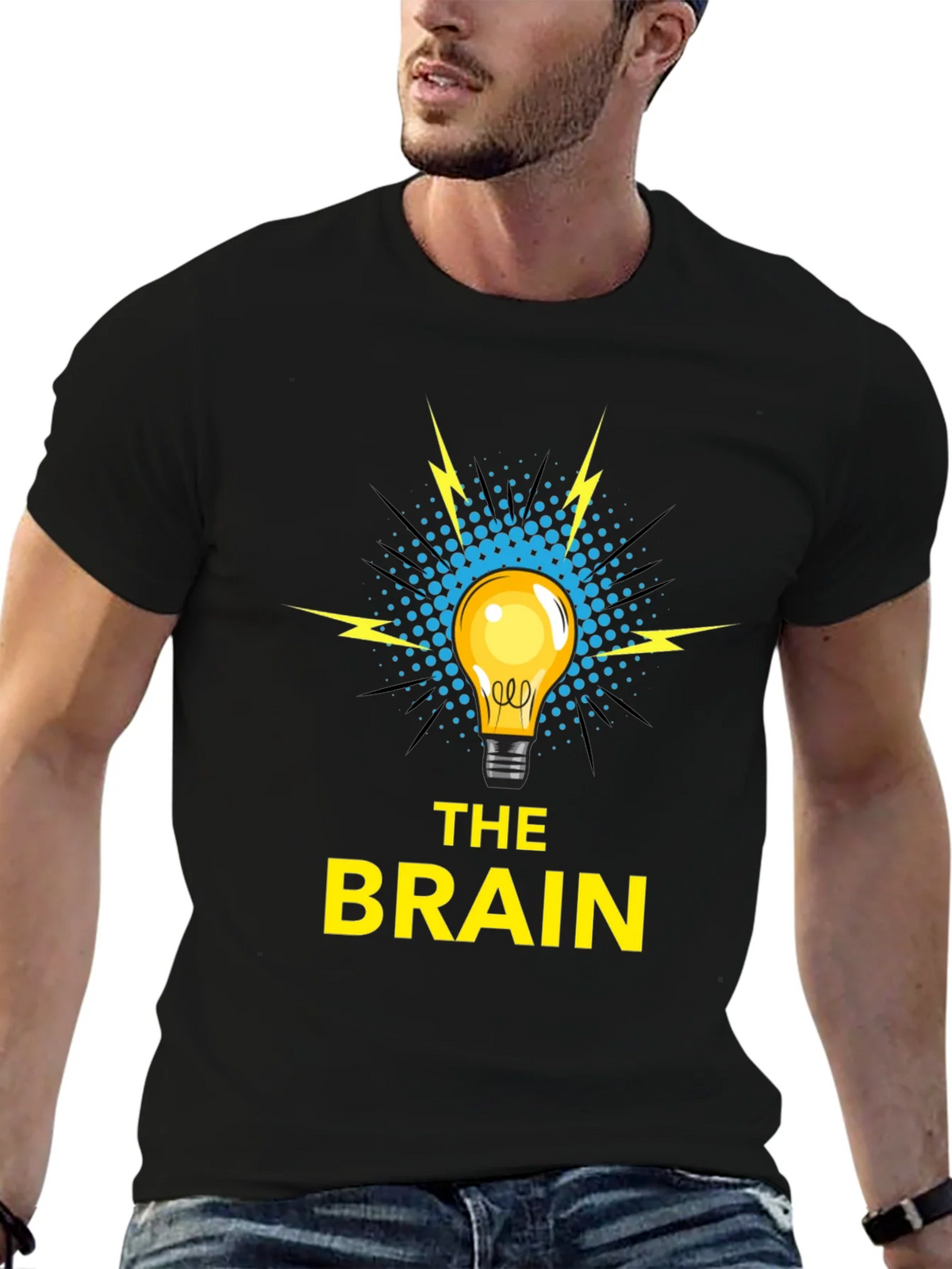 The Brain T-Shirt - Idea Lightbulb Design product image 6