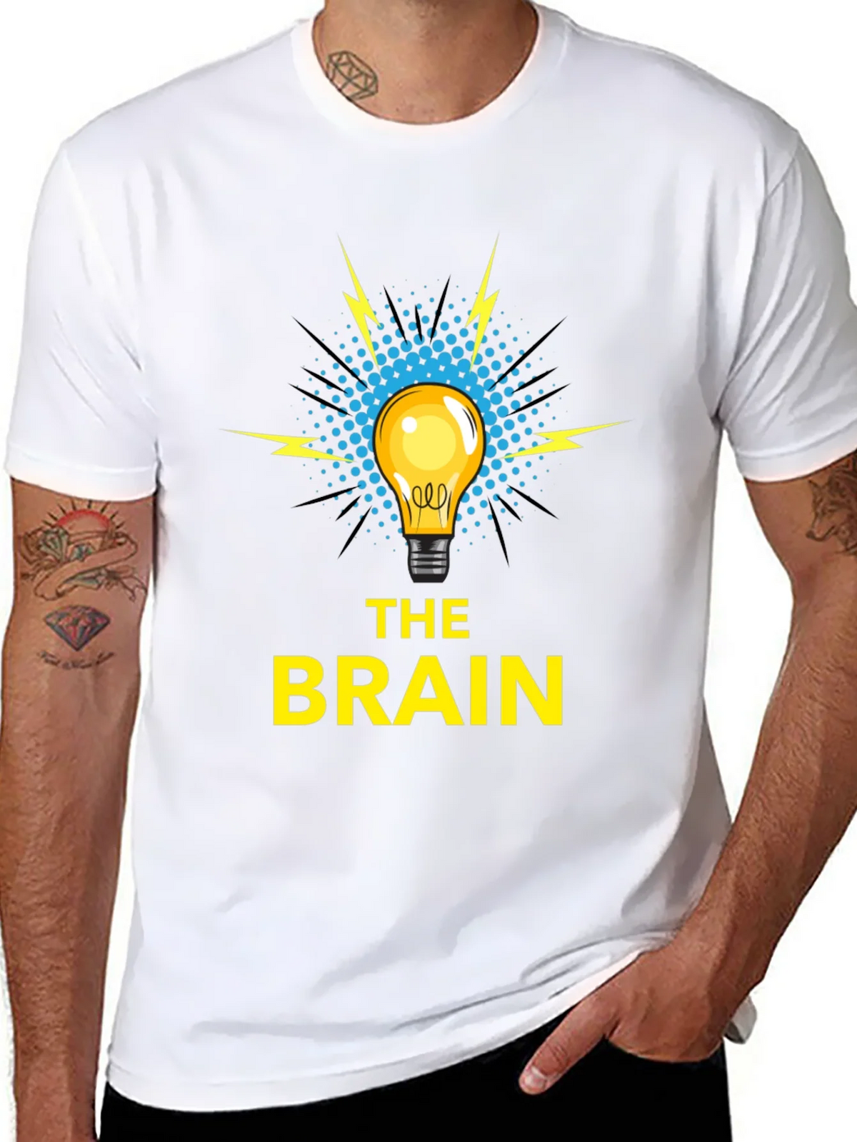 The Brain T-Shirt - Idea Lightbulb Design product image 7