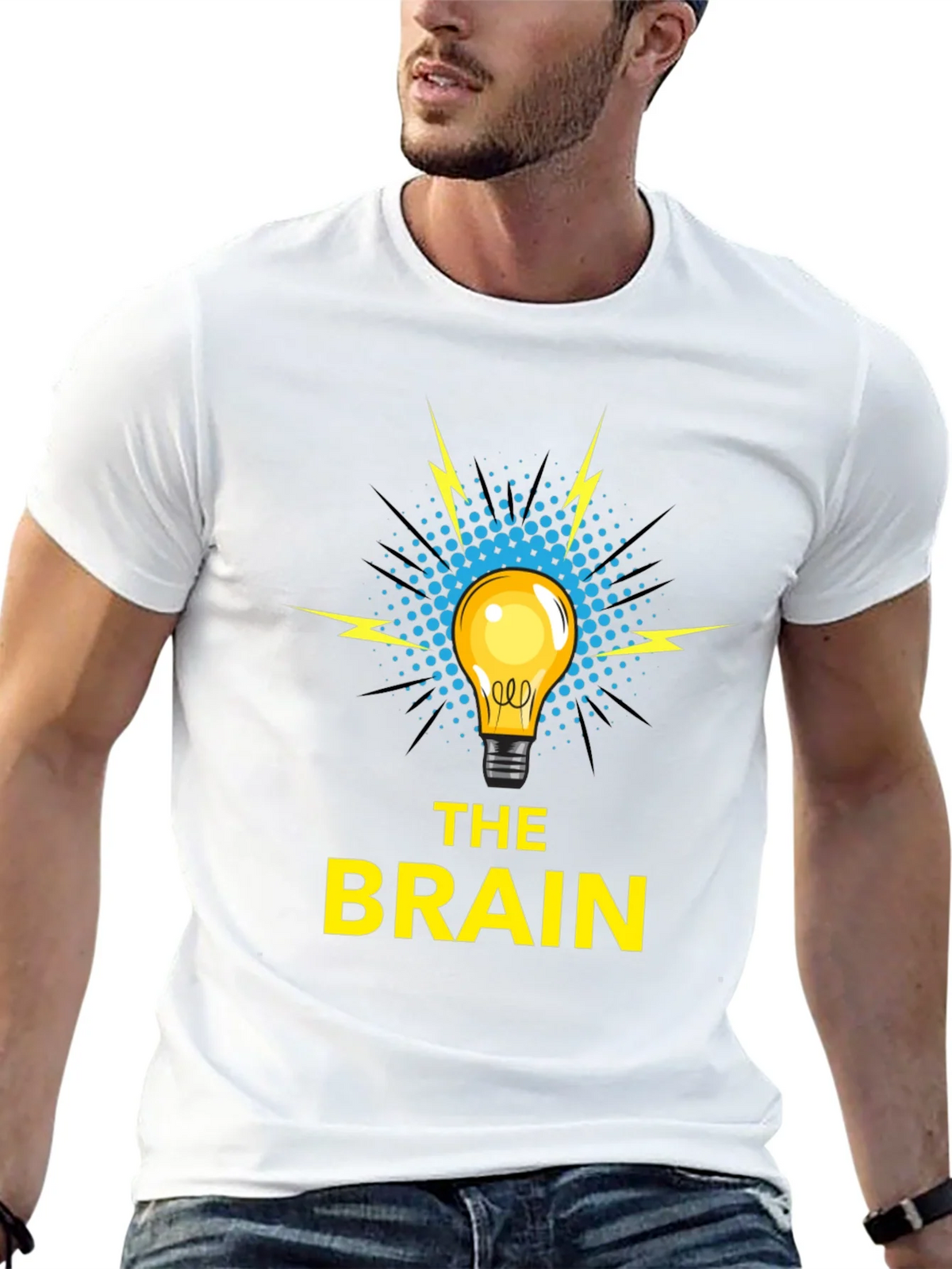 The Brain T-Shirt - Idea Lightbulb Design product image 12
