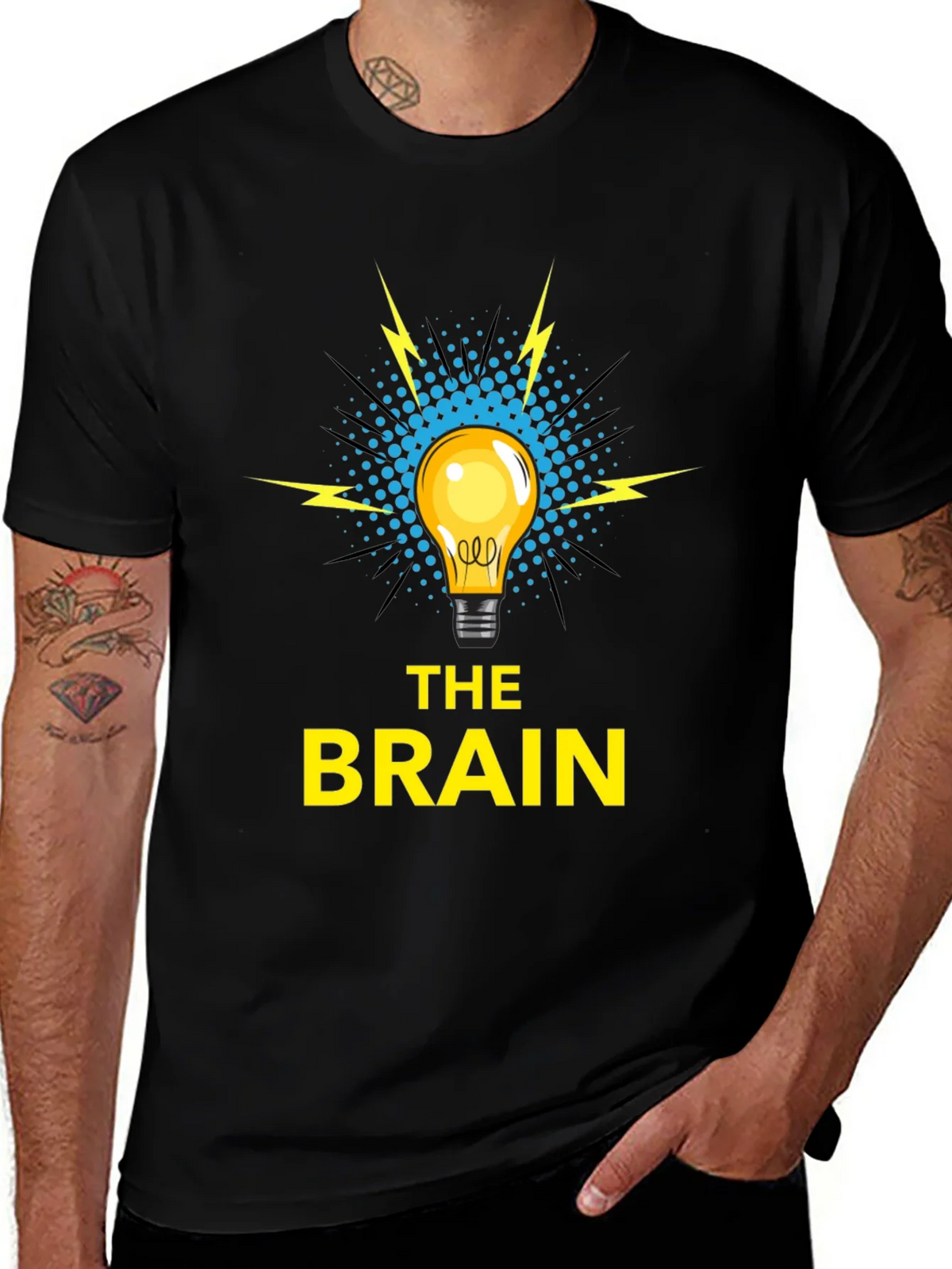 The Brain T-Shirt - Idea Lightbulb Design product image 1