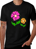 Floral Graphic T-Shirt - Funky Flower Power Tee product image 1