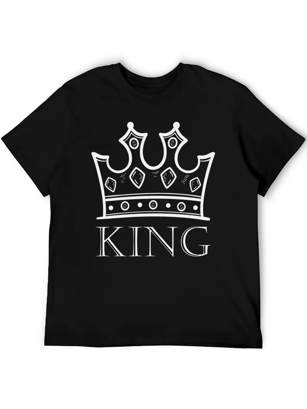King Crown Graphic Tee - Black Cotton T-Shirt product image 5