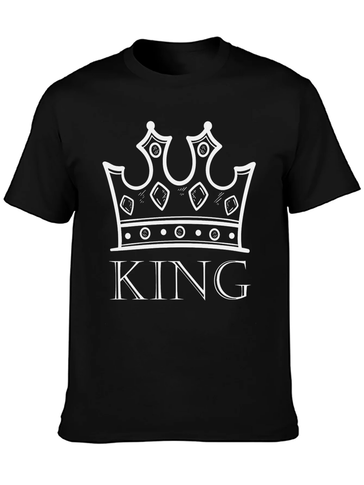 King Crown Graphic Tee - Black Cotton T-Shirt product image 3