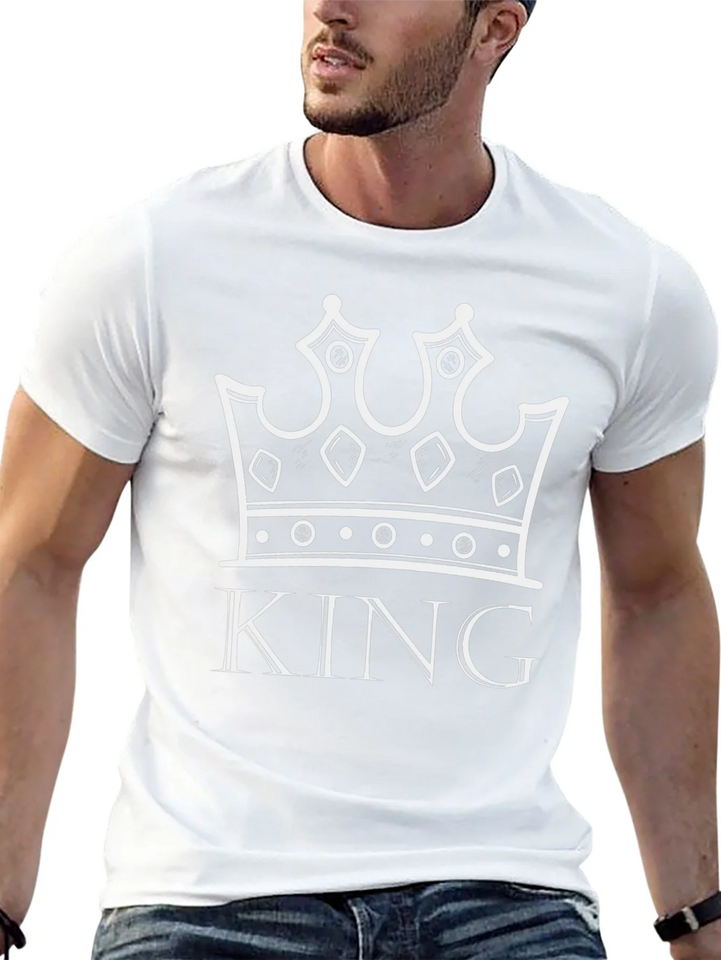 King Crown Graphic Tee - Black Cotton T-Shirt product image 12