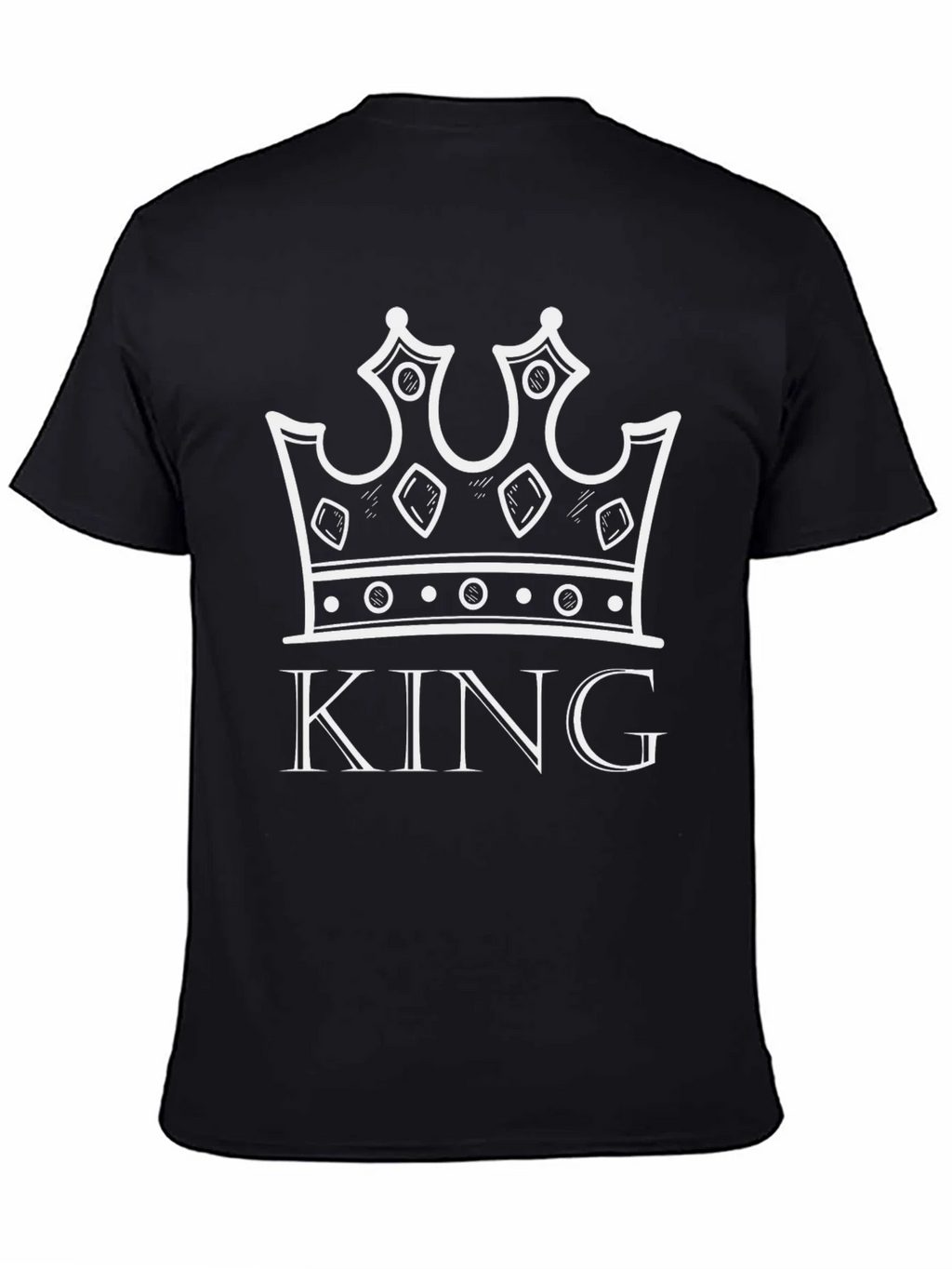 King Crown Graphic Tee - Black Cotton T-Shirt product image 4