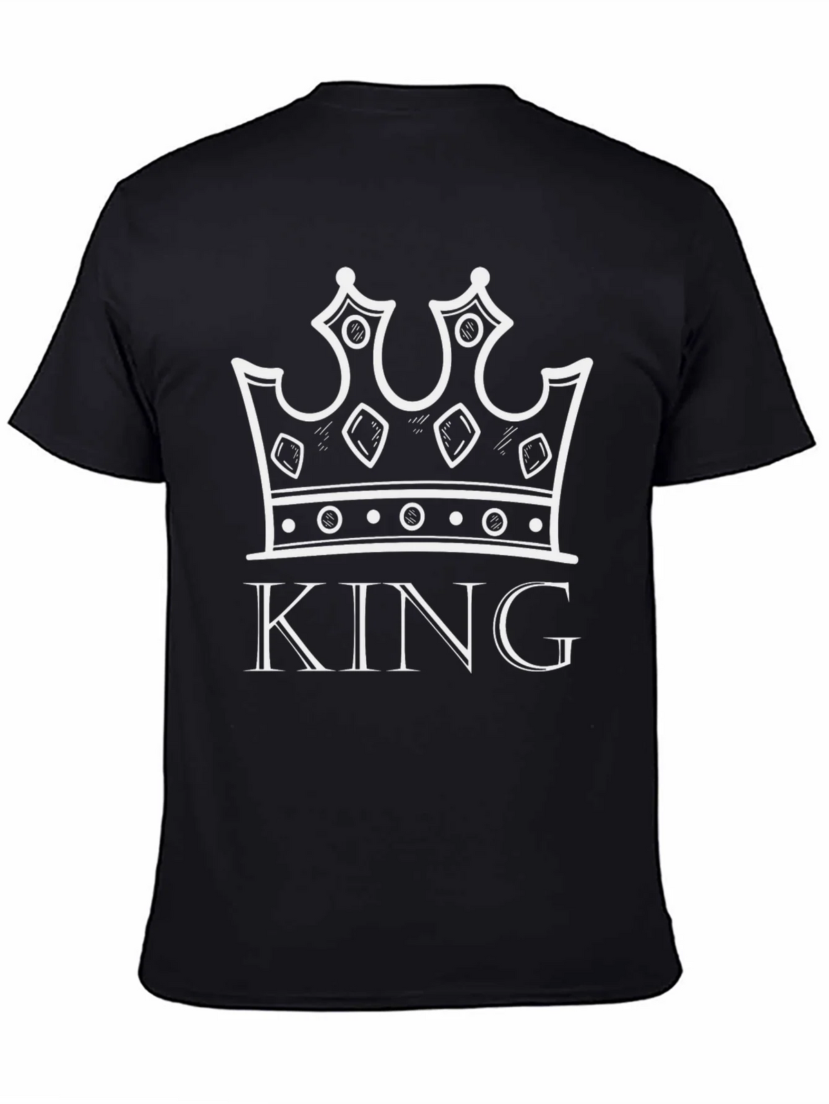 King Crown Graphic Tee - Black Cotton T-Shirt product image 4