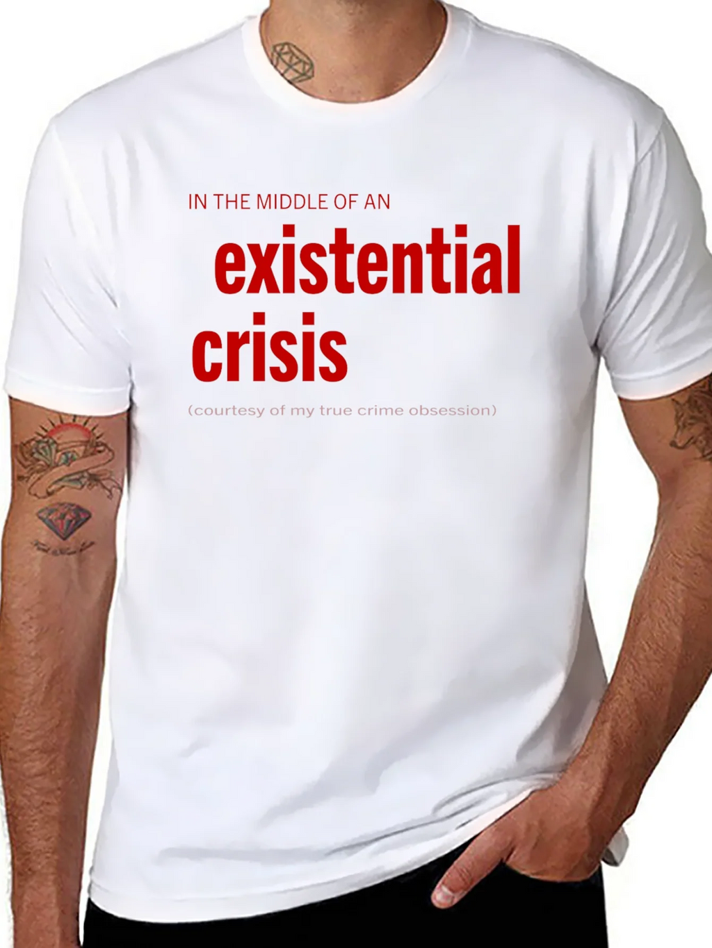 Existential Crisis Graphic Tee - True Crime Obsession product image 7