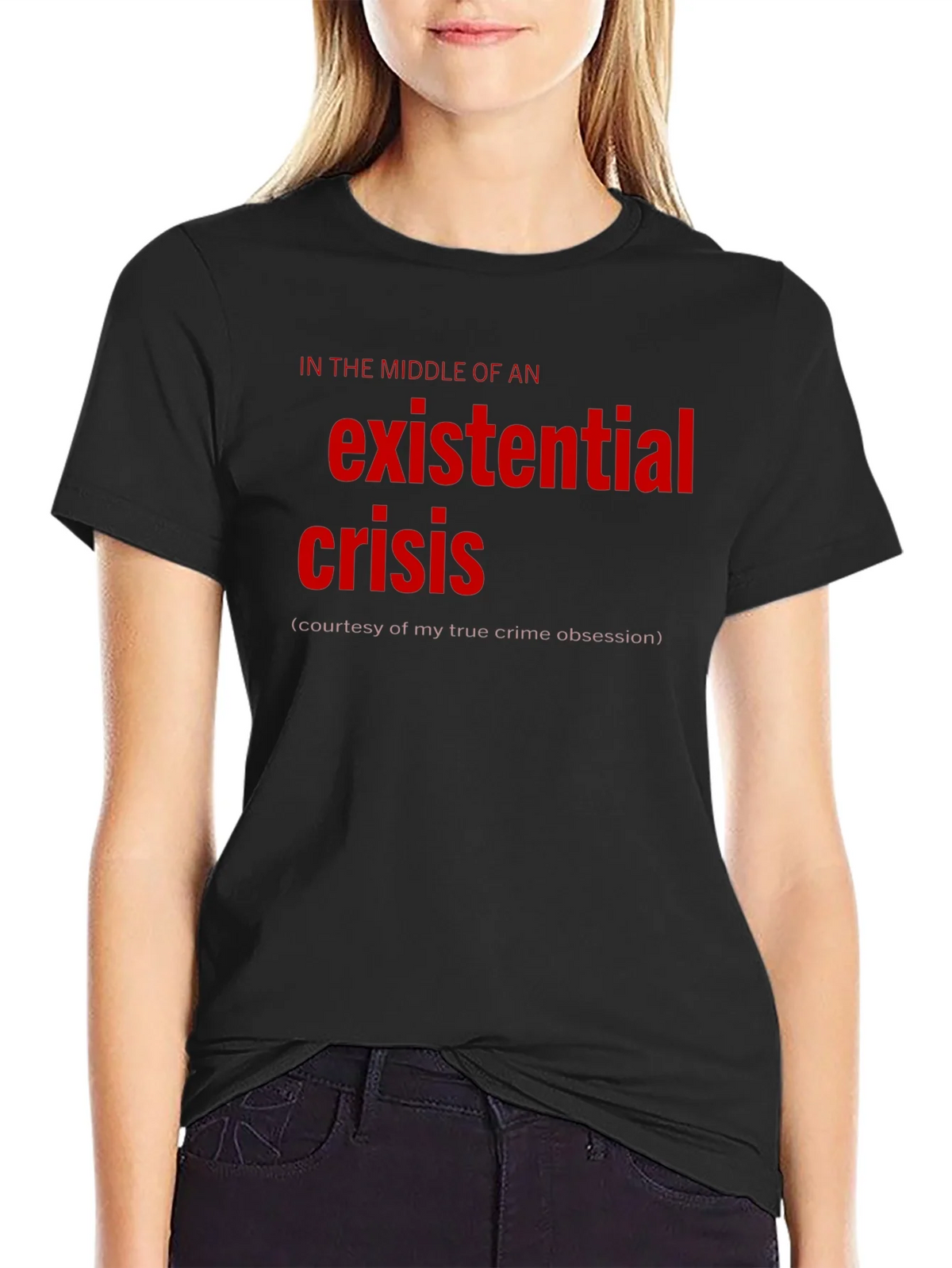 Existential Crisis Graphic Tee - True Crime Obsession product image 2