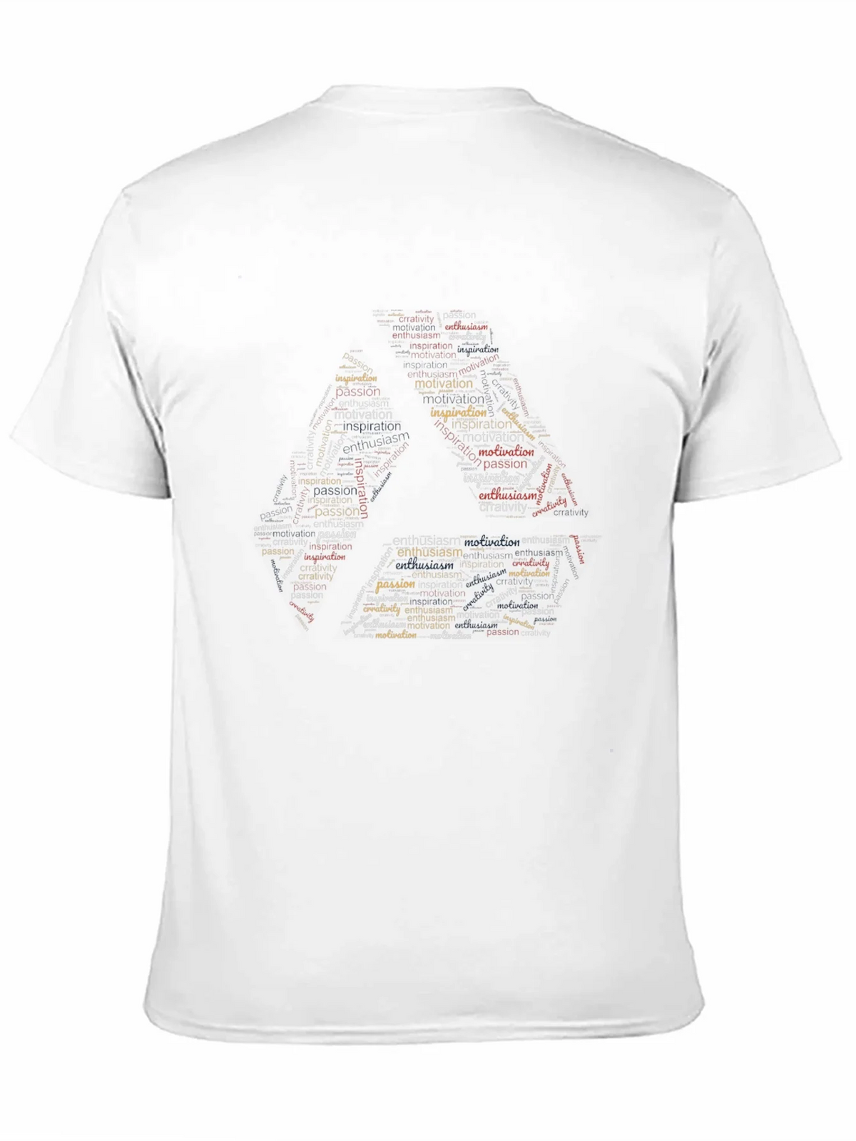Inspirational Word Art Mens Black T-Shirt product image 10