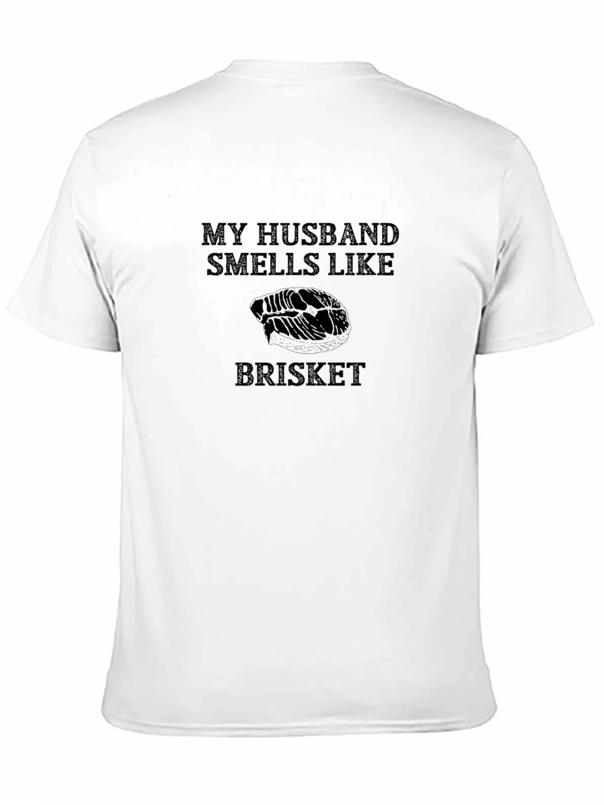 Husband Smells Like Brisket Black T-Shirt product image 10