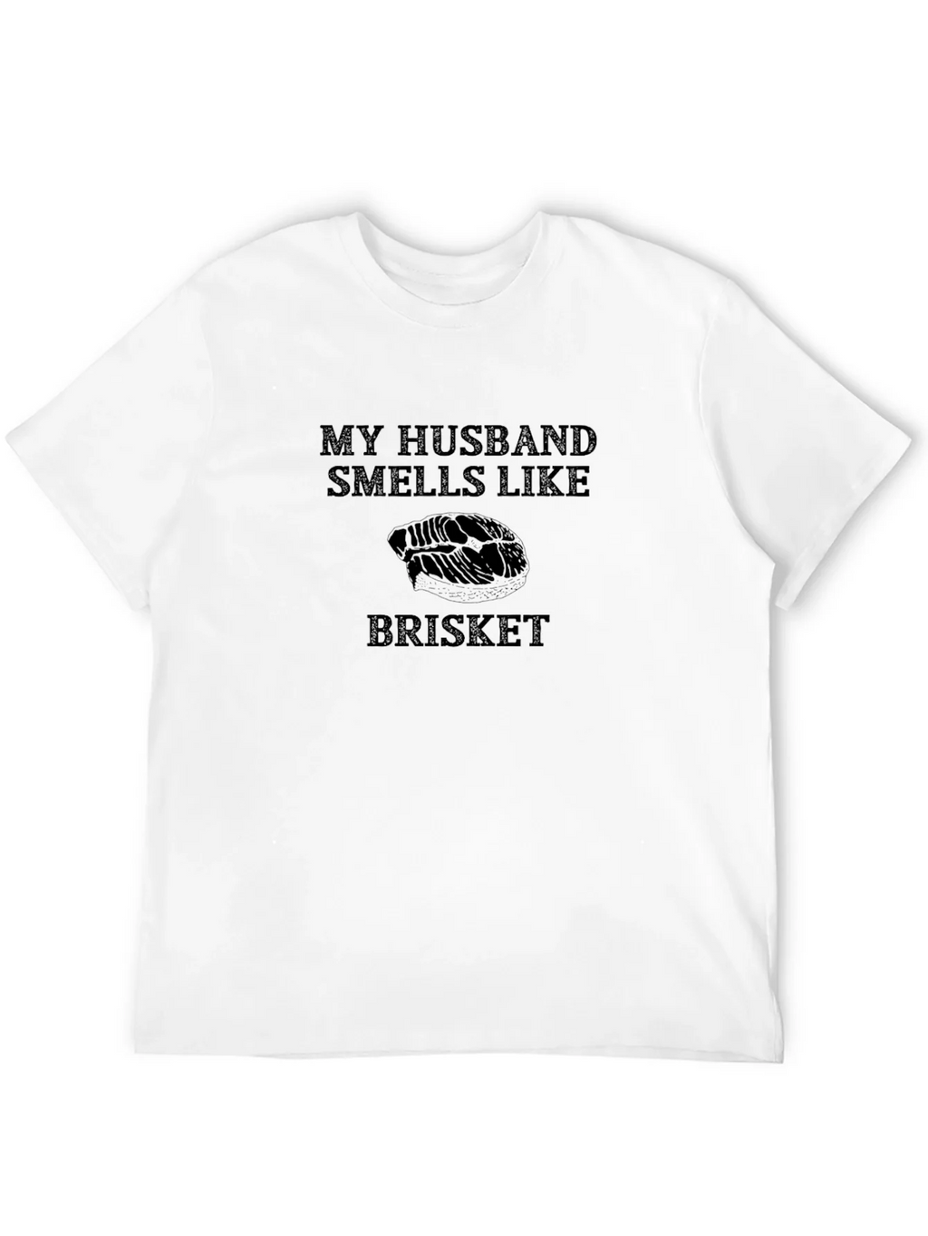 Husband Smells Like Brisket Black T-Shirt product image 11