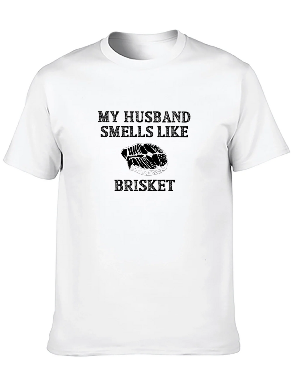 Husband Smells Like Brisket Black T-Shirt product image 9