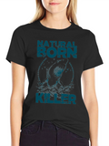 Natural Born Killer Graphic Tee - Black Crew Neck T-Shirt product image 1