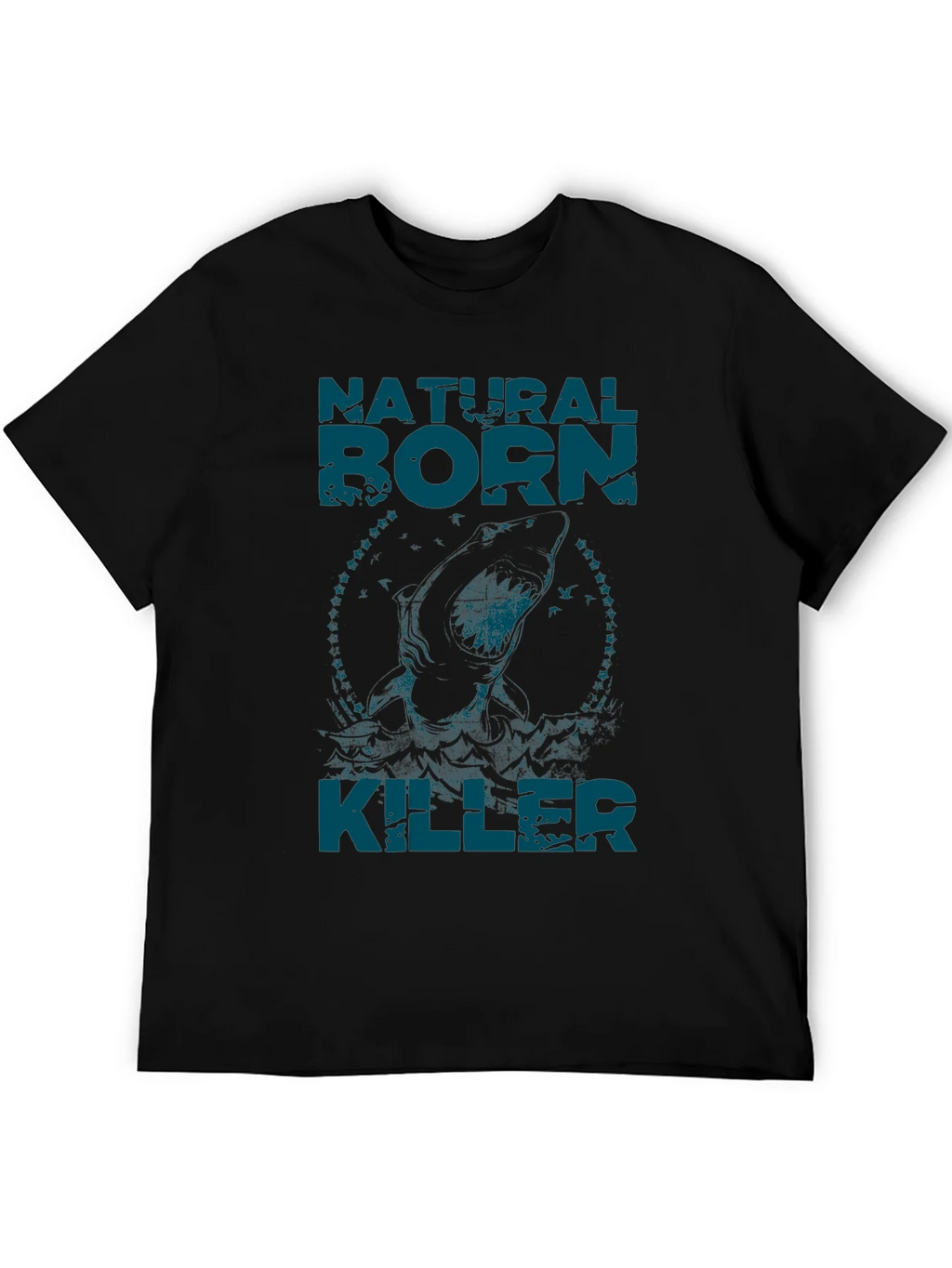Natural Born Killer Graphic Tee - Black Crew Neck T-Shirt product image 4