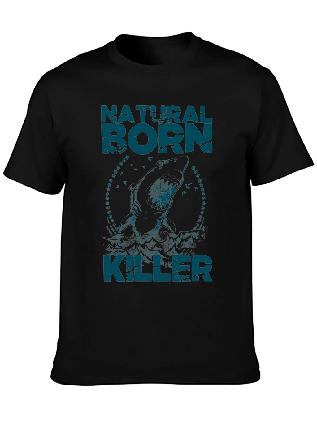 Natural Born Killer Graphic Tee - Black Crew Neck T-Shirt product image 2