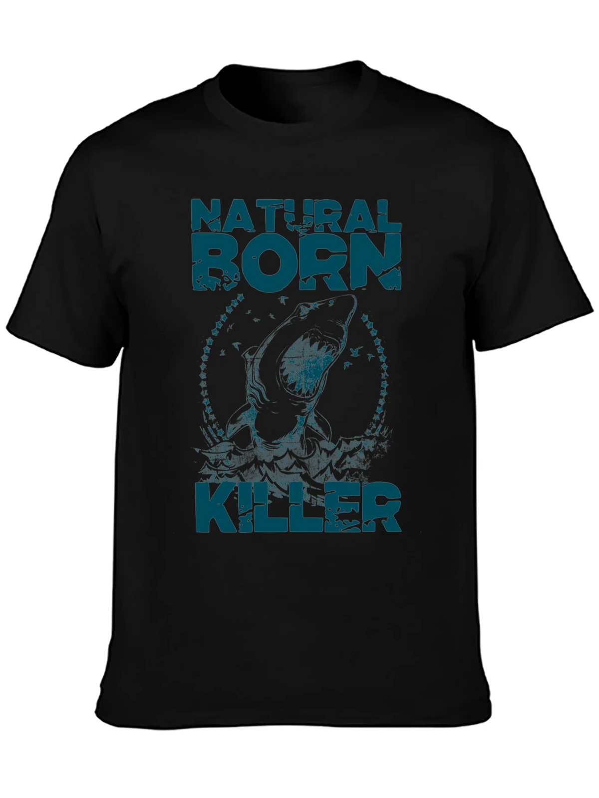 Natural Born Killer Graphic Tee - Black Crew Neck T-Shirt product image 2