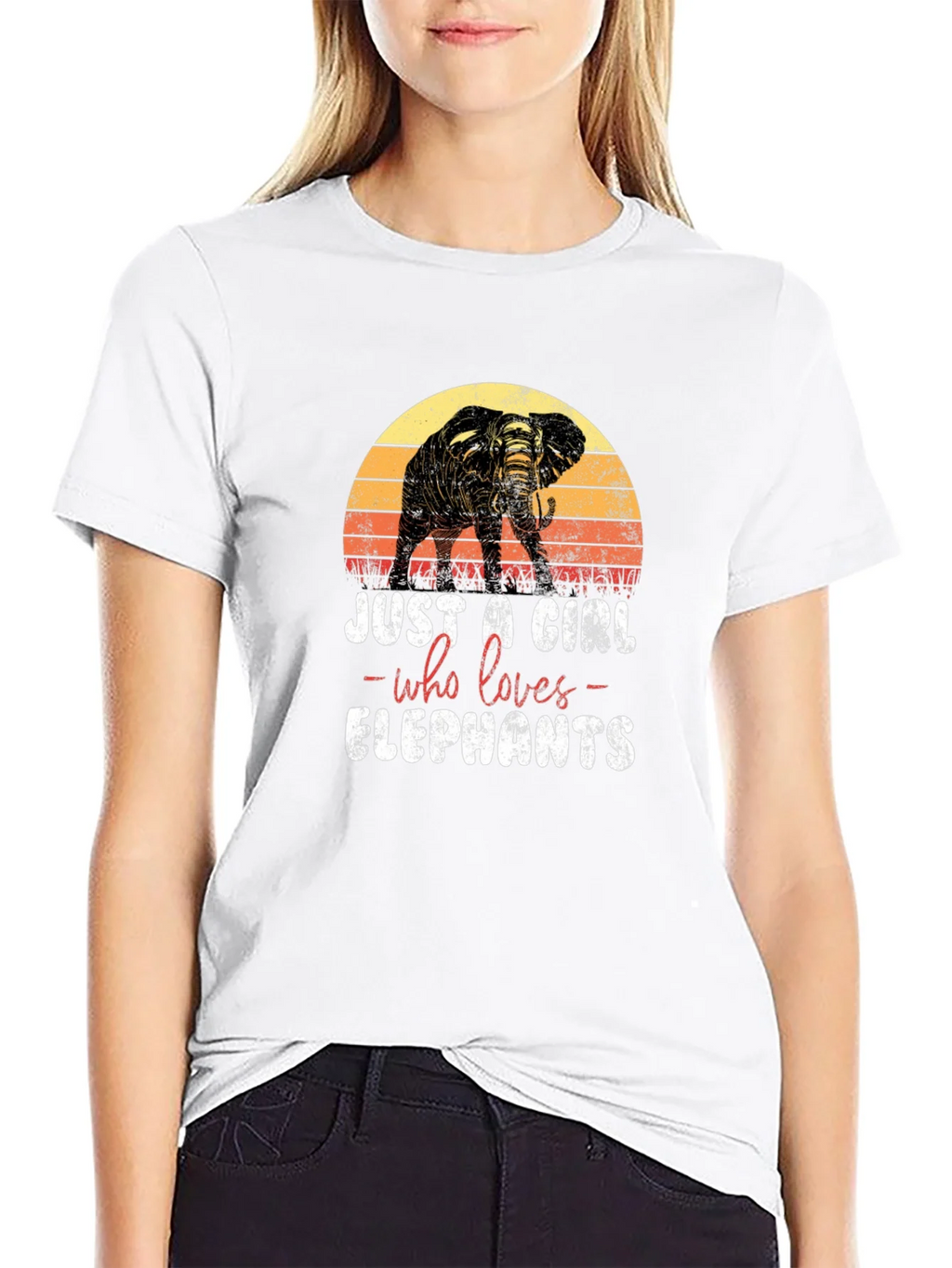 Elephant Lover T-Shirt - Just a Girl Who Loves Elephants product image 7