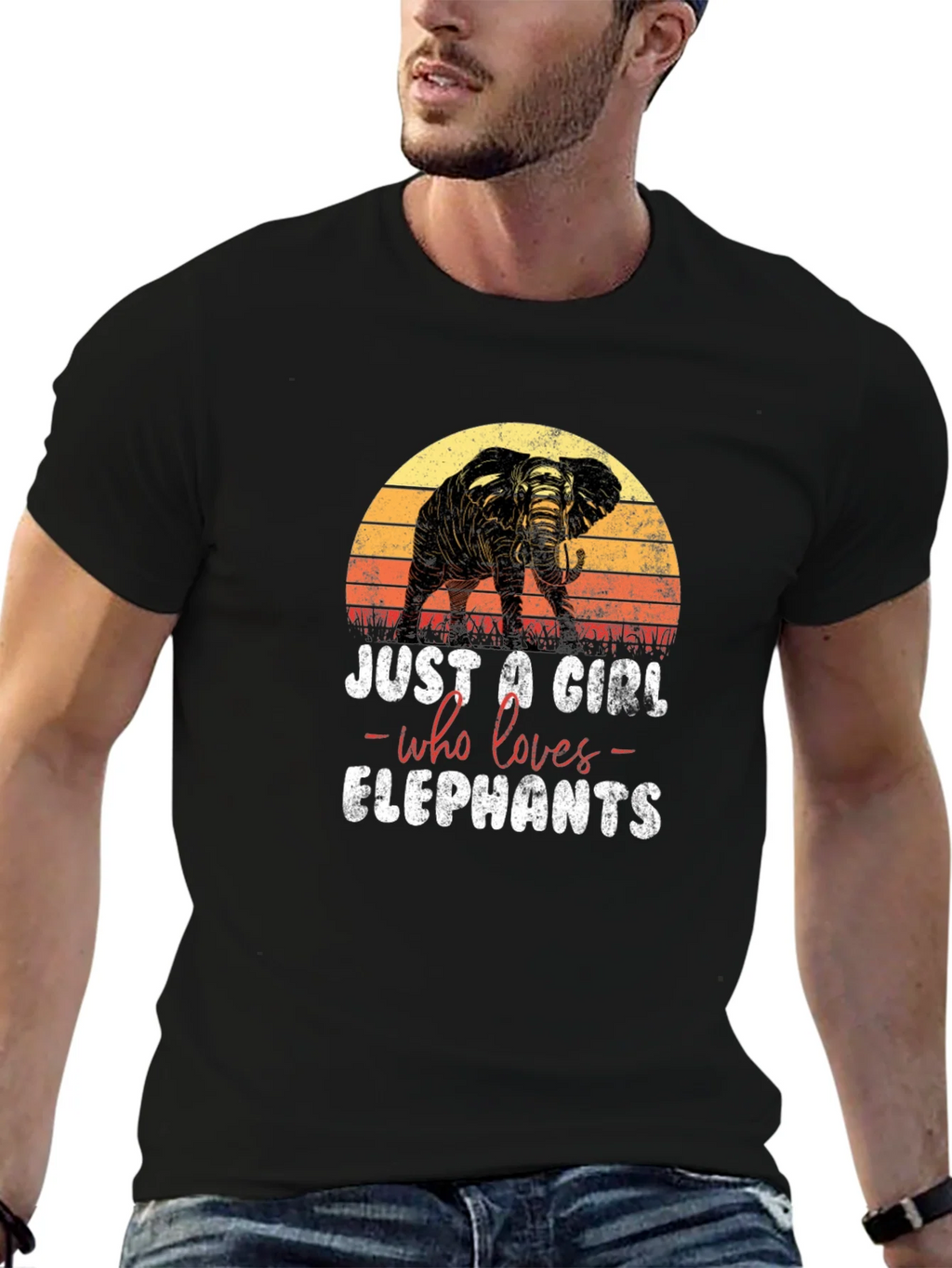 Elephant Lover T-Shirt - Just a Girl Who Loves Elephants product image 5