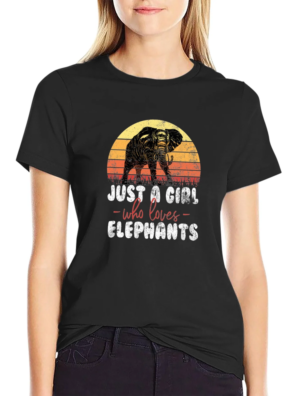 Elephant Lover T-Shirt - Just a Girl Who Loves Elephants product image 2