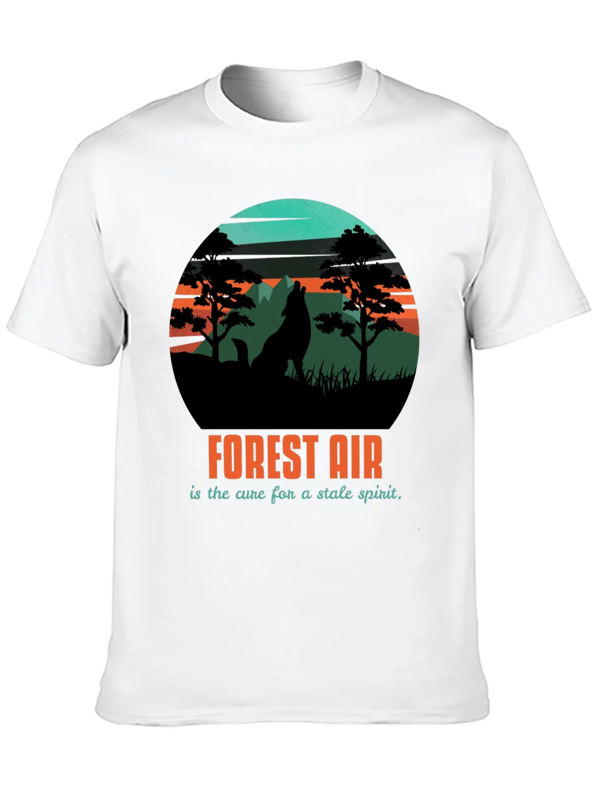 Forest Air Graphic Tee - Nature Wolf Design product image 9