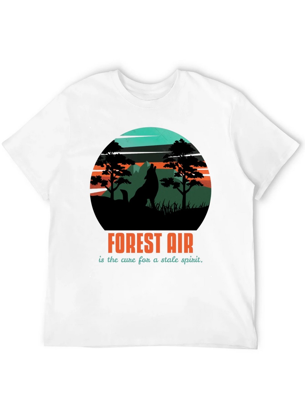 Forest Air Graphic Tee - Nature Wolf Design product image 11