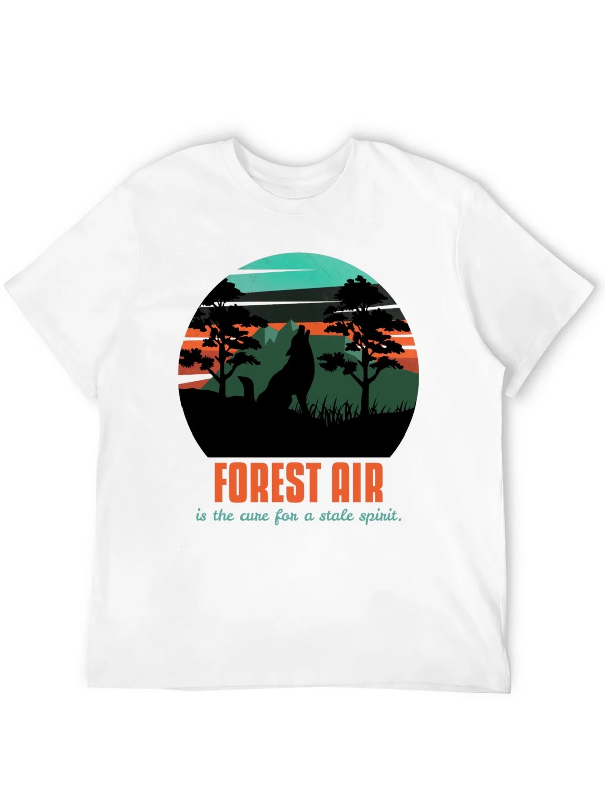 Forest Air Graphic Tee - Nature Wolf Design product image 11