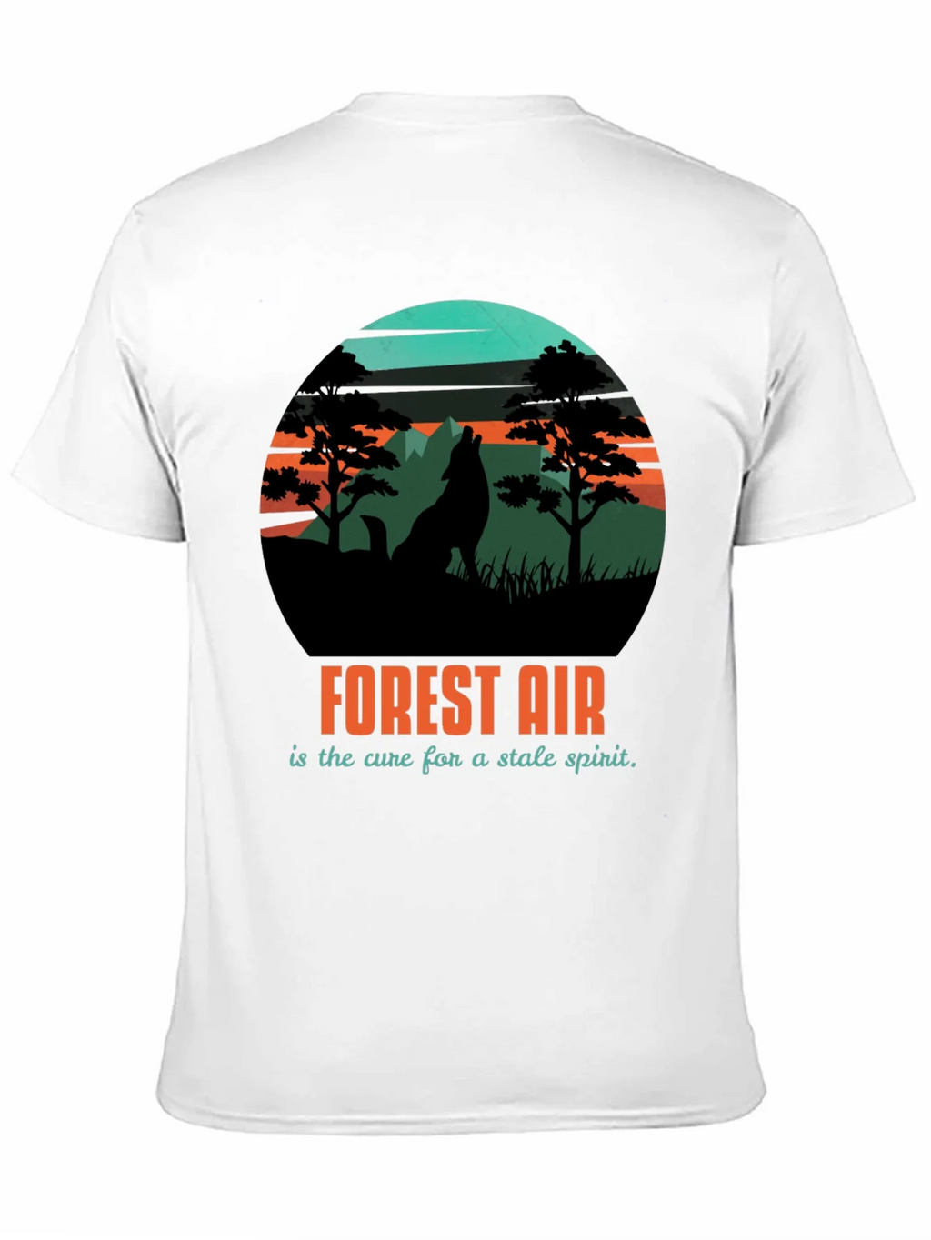 Forest Air Graphic Tee - Nature Wolf Design product image 10