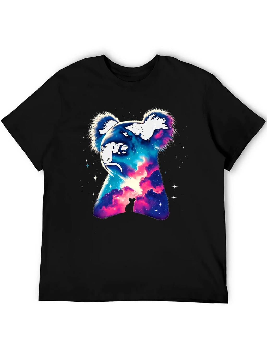 Cosmic Koala Graphic Tee - Galaxy Animal Print product image 5