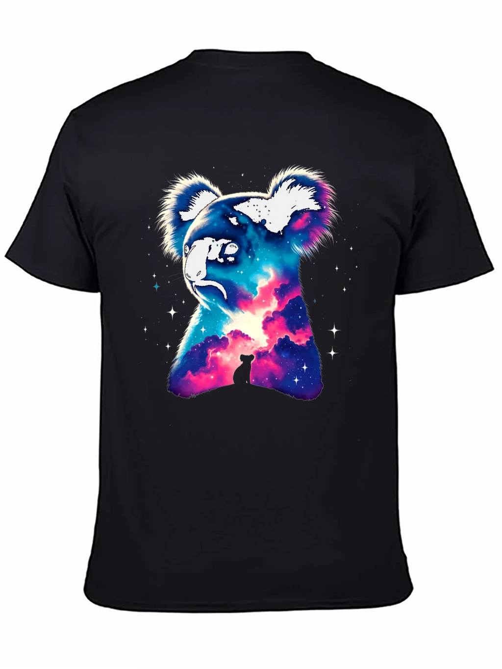 Cosmic Koala Graphic Tee - Galaxy Animal Print product image 4
