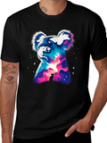 Cosmic Koala Graphic Tee - Galaxy Animal Print product image 1