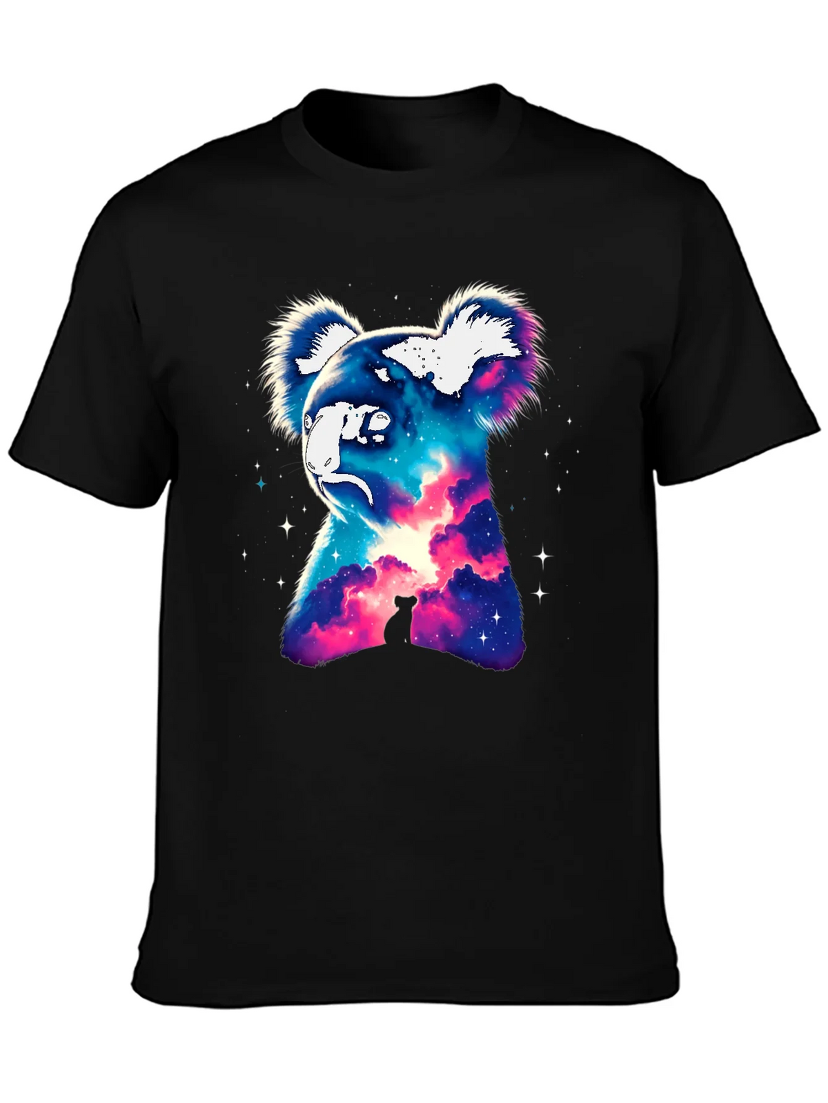 Cosmic Koala Graphic Tee - Galaxy Animal Print product image 3