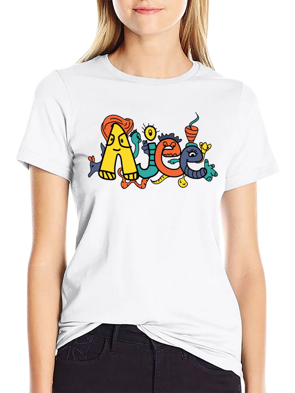 Doodle Art Black T-Shirt product image 8