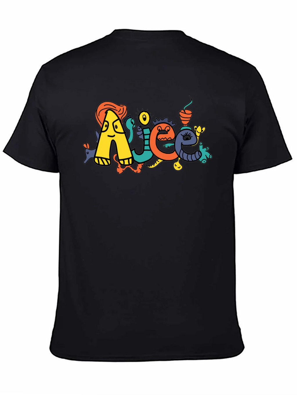 Doodle Art Black T-Shirt product image 4