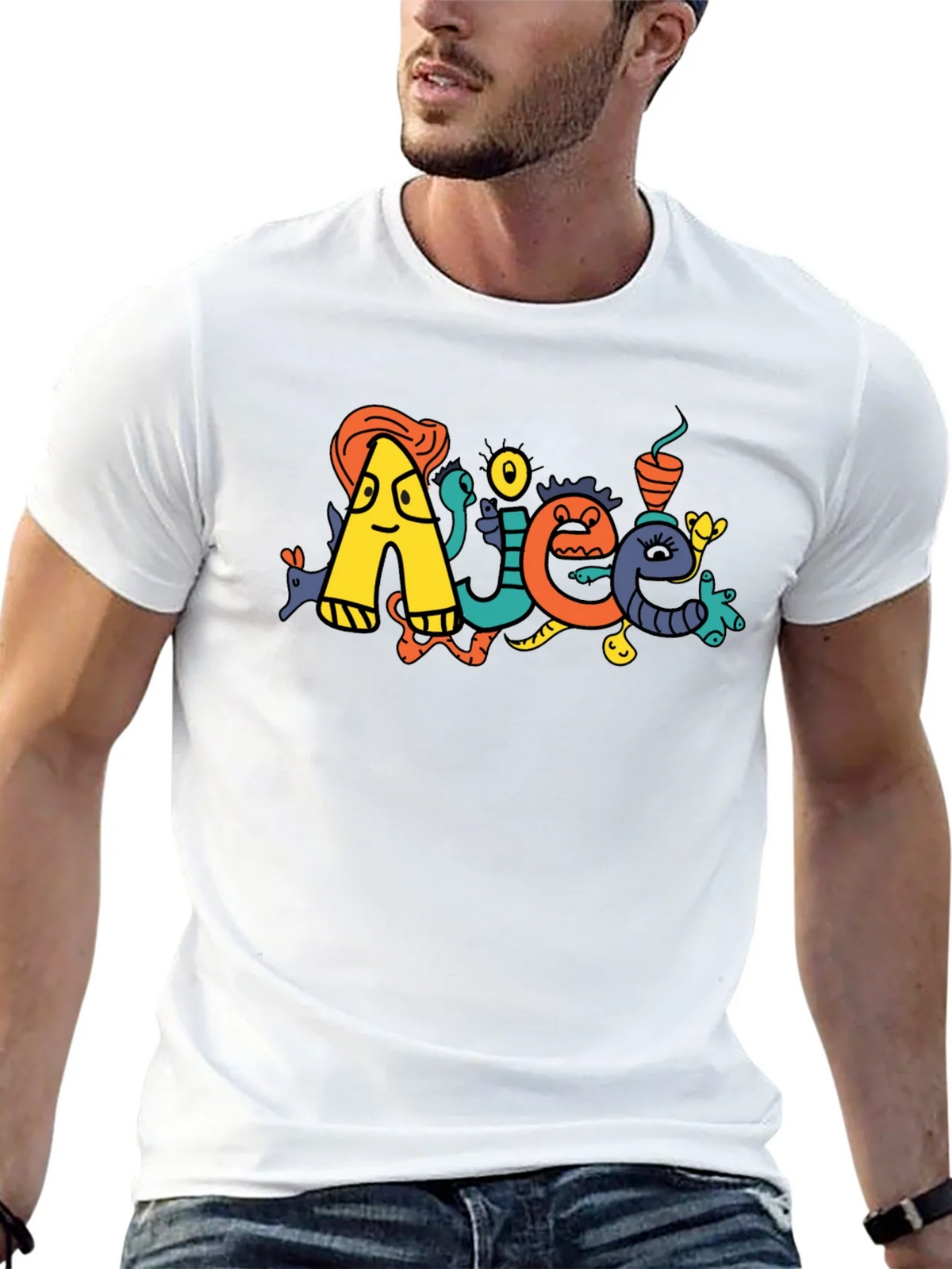 Doodle Art Black T-Shirt product image 12