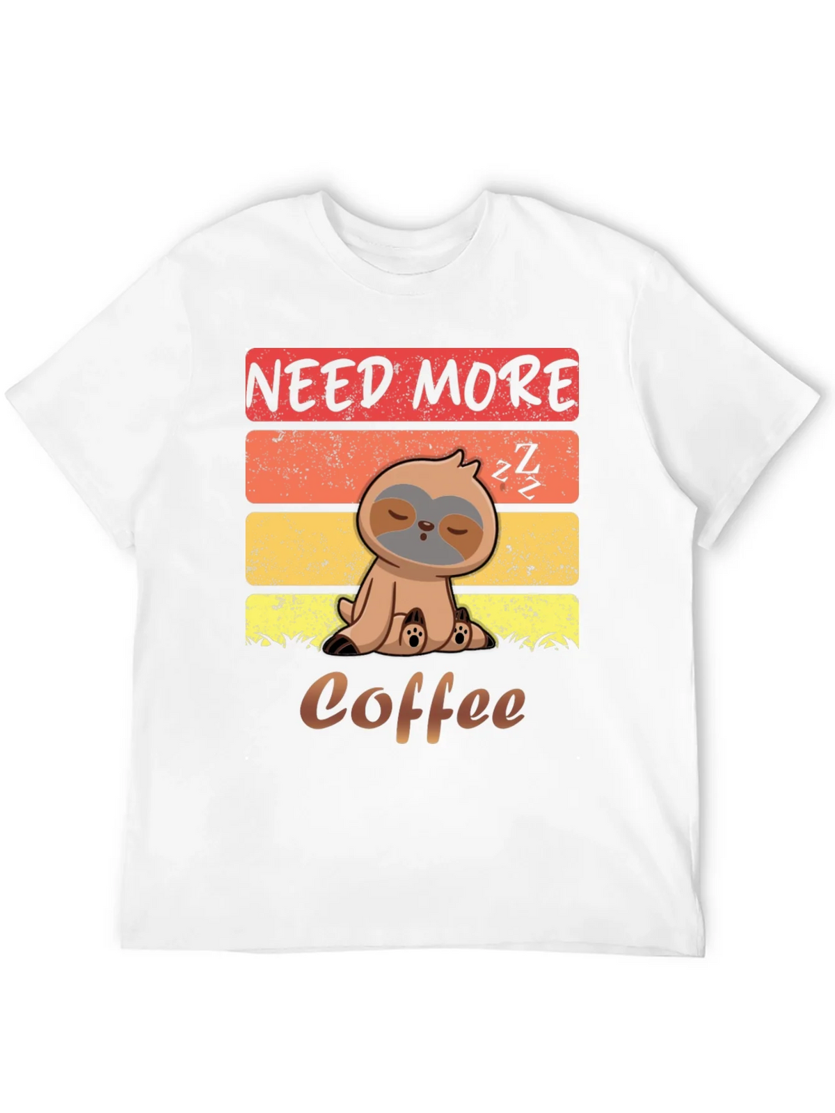 Need More Coffee Sloth Graphic T-Shirt product image 11