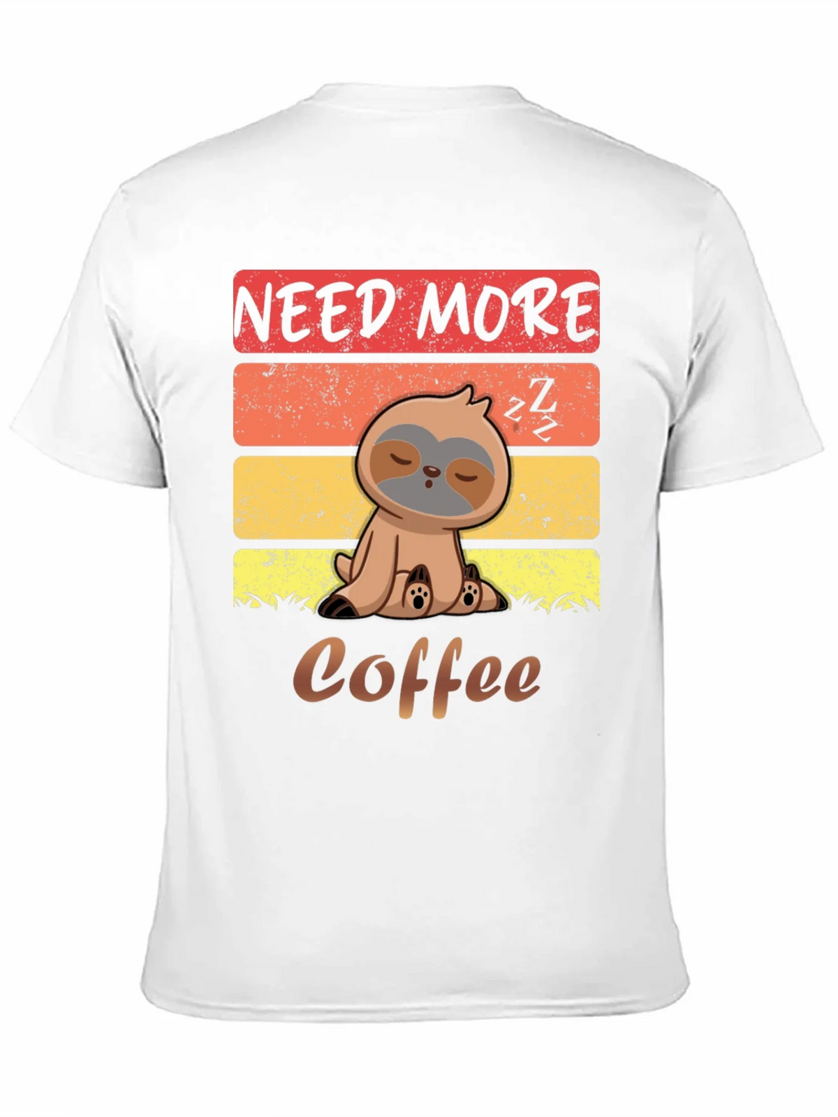 Need More Coffee Sloth Graphic T-Shirt product image 10