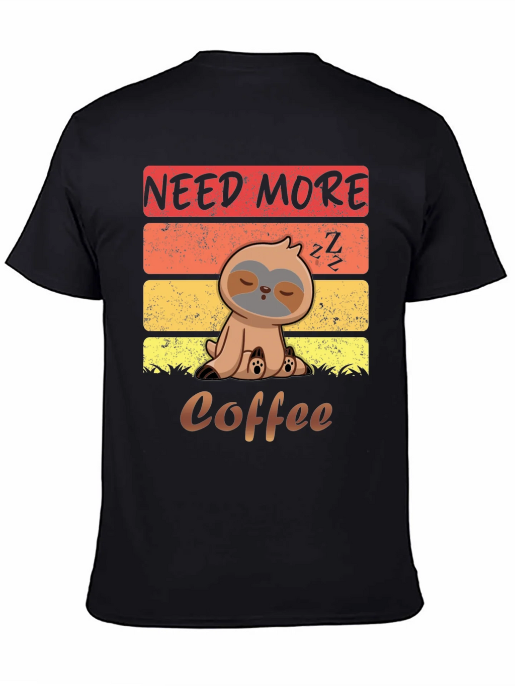 Need More Coffee Sloth Graphic T-Shirt product image 4