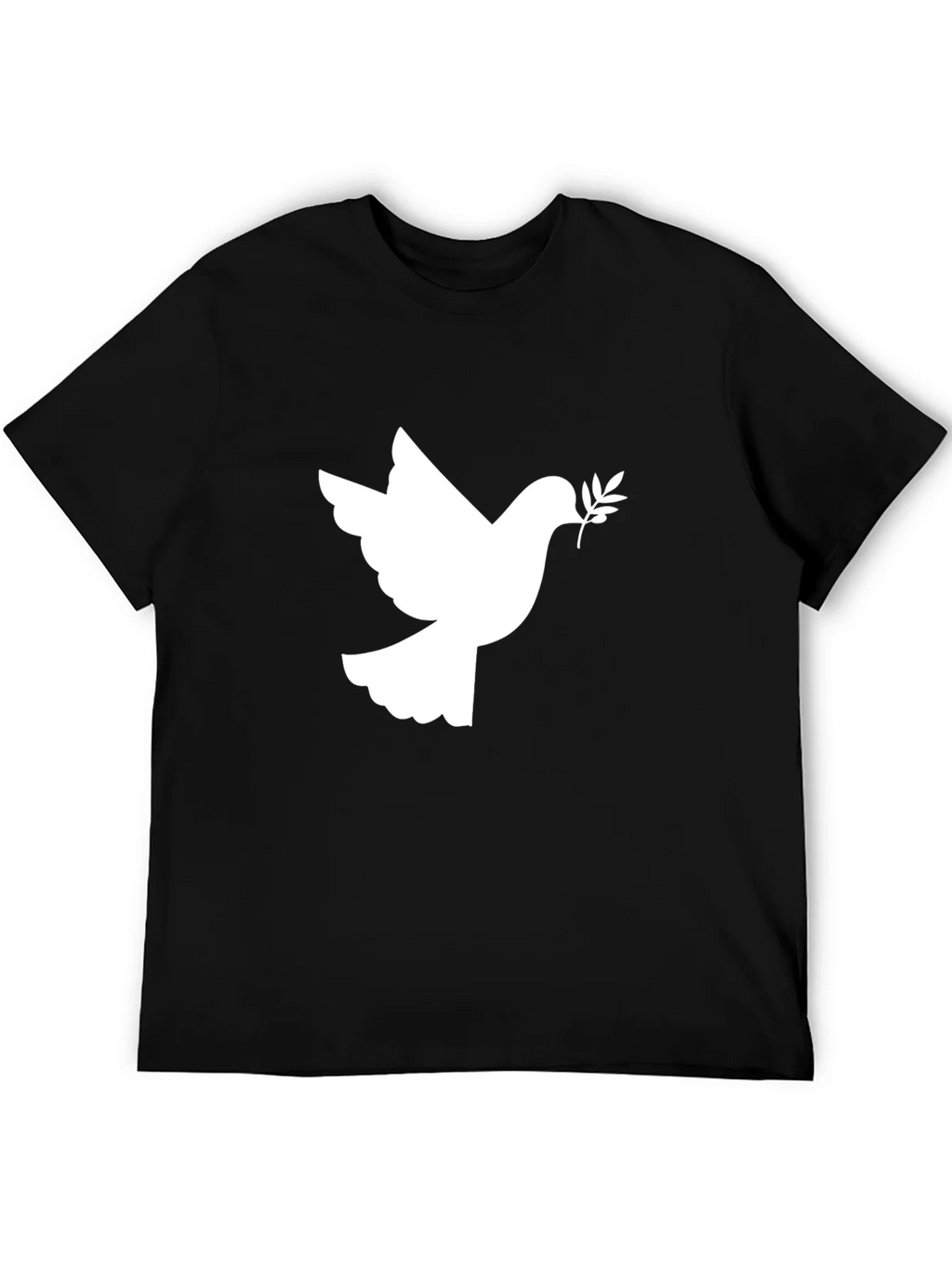 Peace Dove Graphic Tee - Stylish Black Cotton T-Shirt product image 5