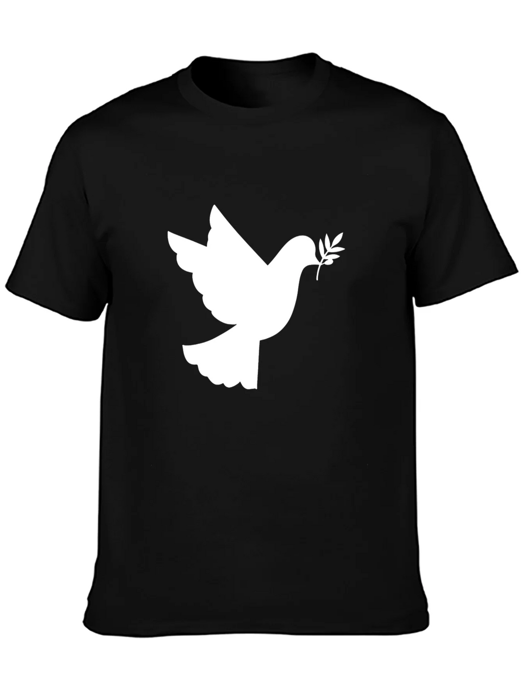 Peace Dove Graphic Tee - Stylish Black Cotton T-Shirt product image 3