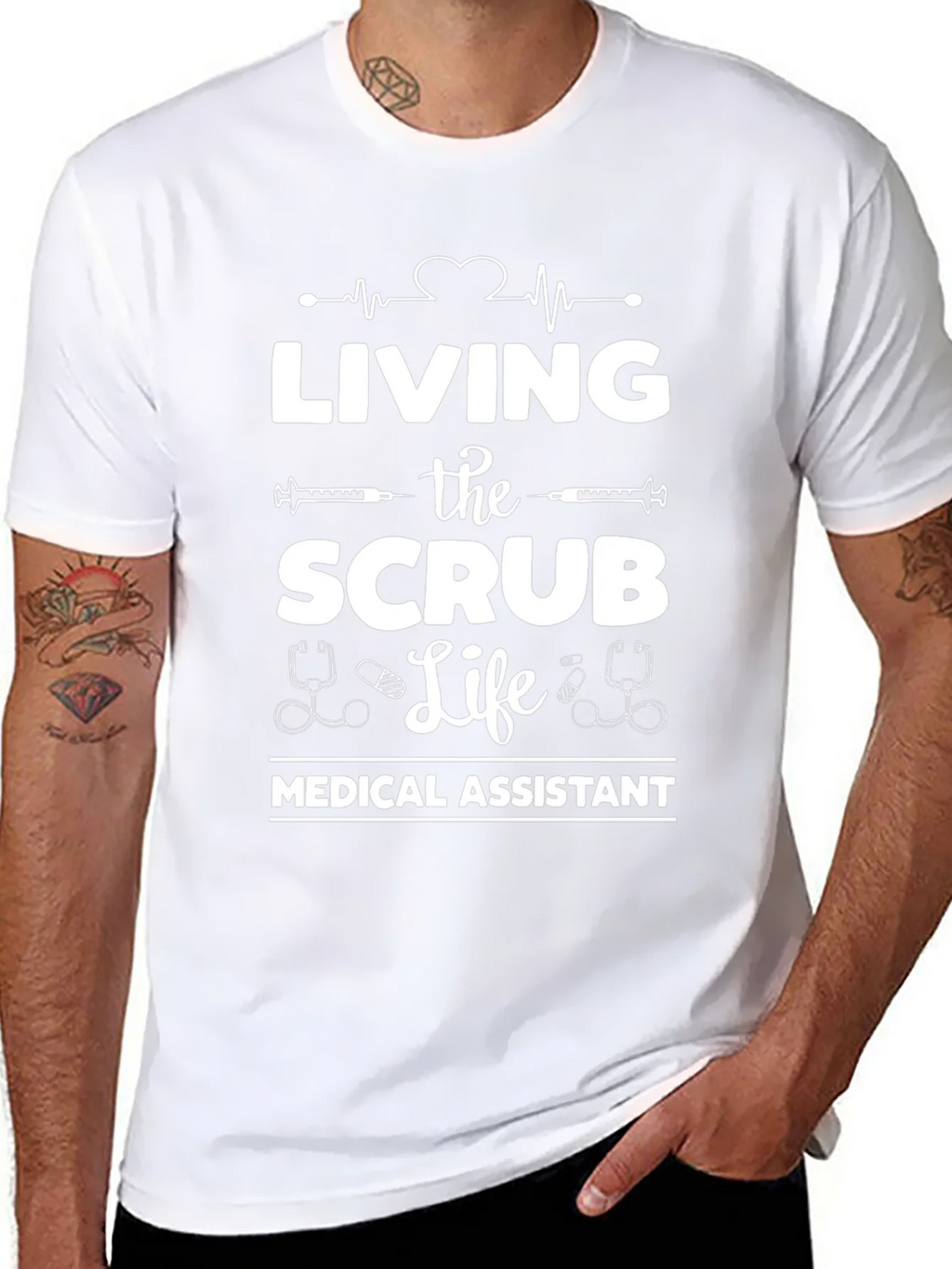 Medical Assistant Scrub Life Tee product image 4