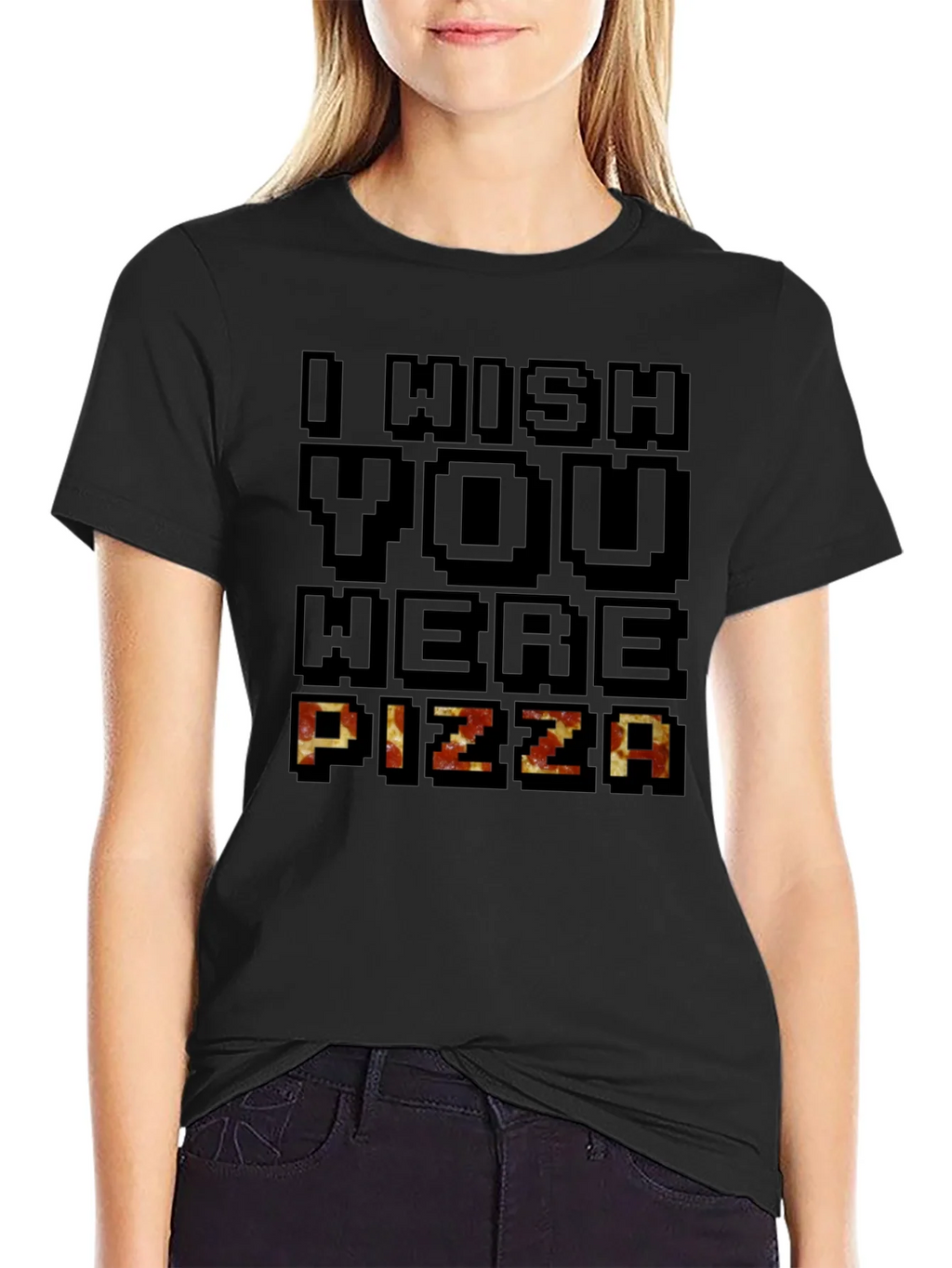 I Wish You Were Pizza Graphic T-Shirt product image 2