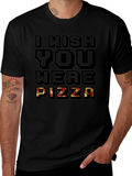 I Wish You Were Pizza Graphic T-Shirt product image 1