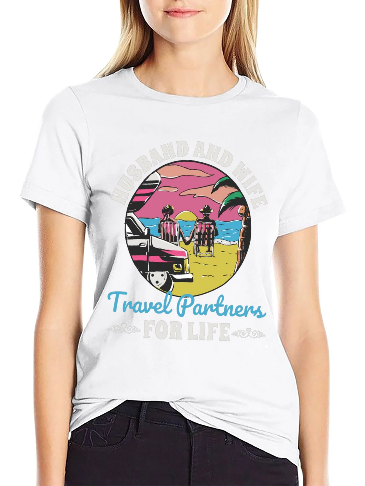 Husband and Wife Travel Partners T-Shirt product image 8