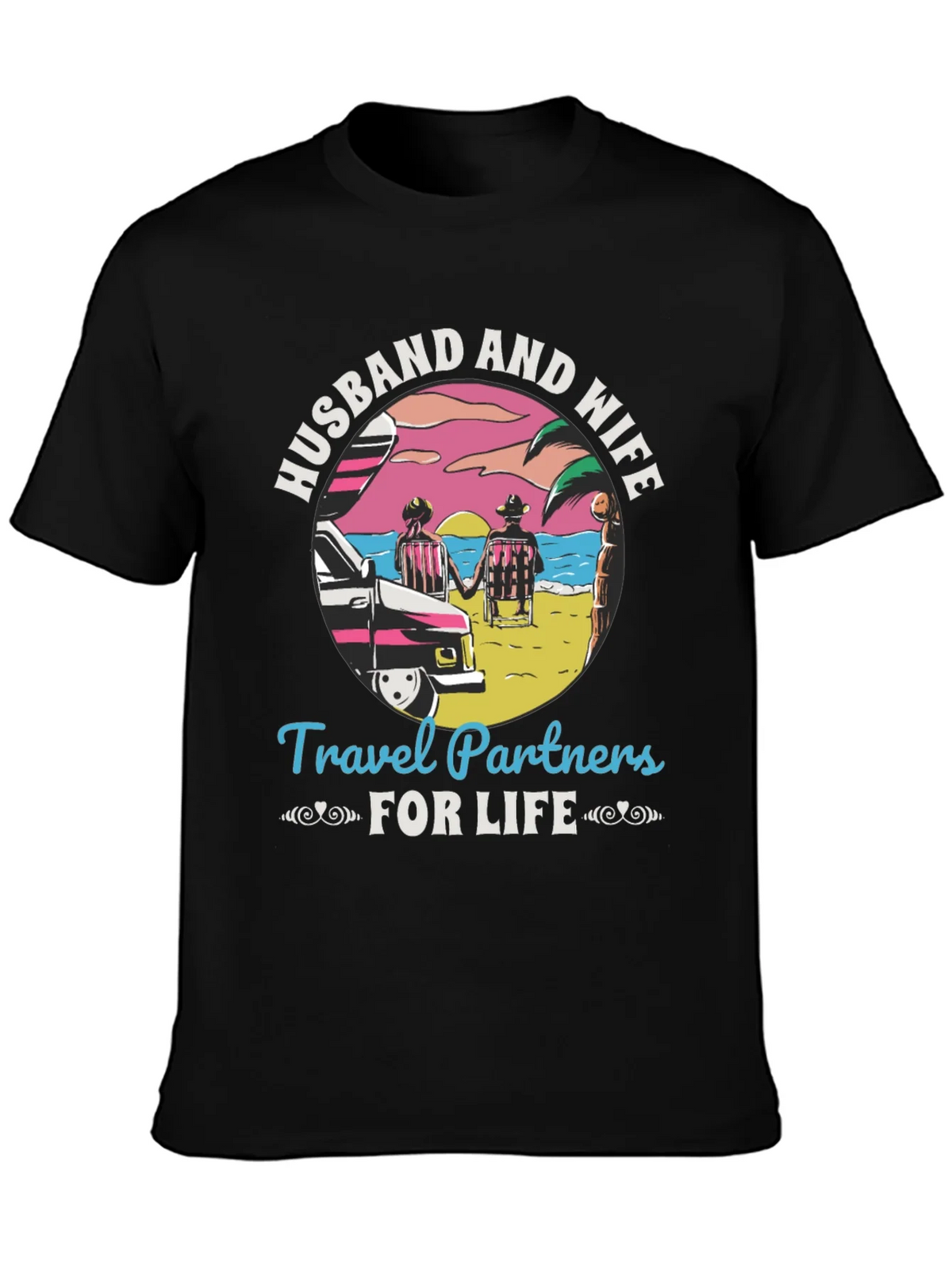 Husband and Wife Travel Partners T-Shirt product image 3
