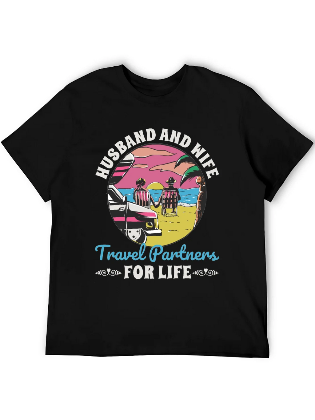 Husband and Wife Travel Partners T-Shirt product image 5