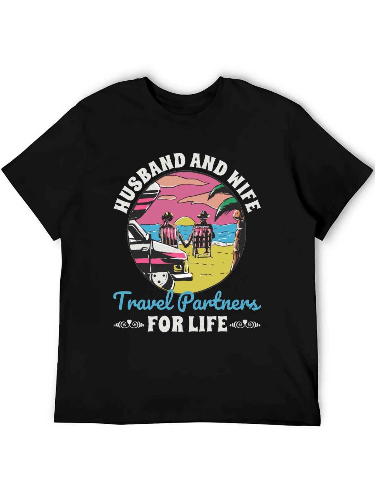 Husband and Wife Travel Partners T-Shirt product image 5